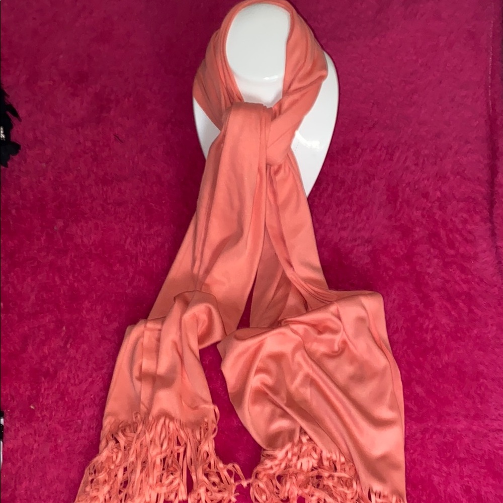 Elegant Coral Scarf